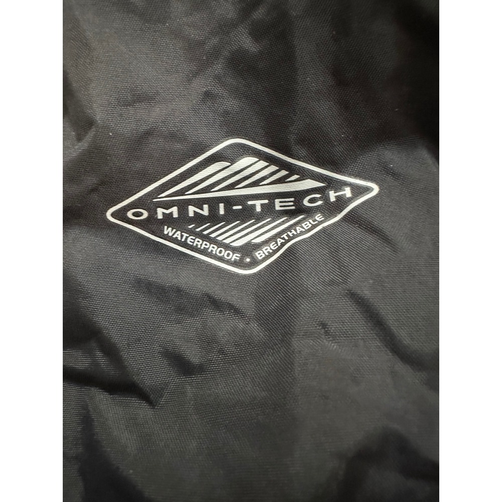 Columbia Omni-Tech Waterproof Rain Jacket Mens Black Hooded Shell RN69724 - Picture 2 of 5